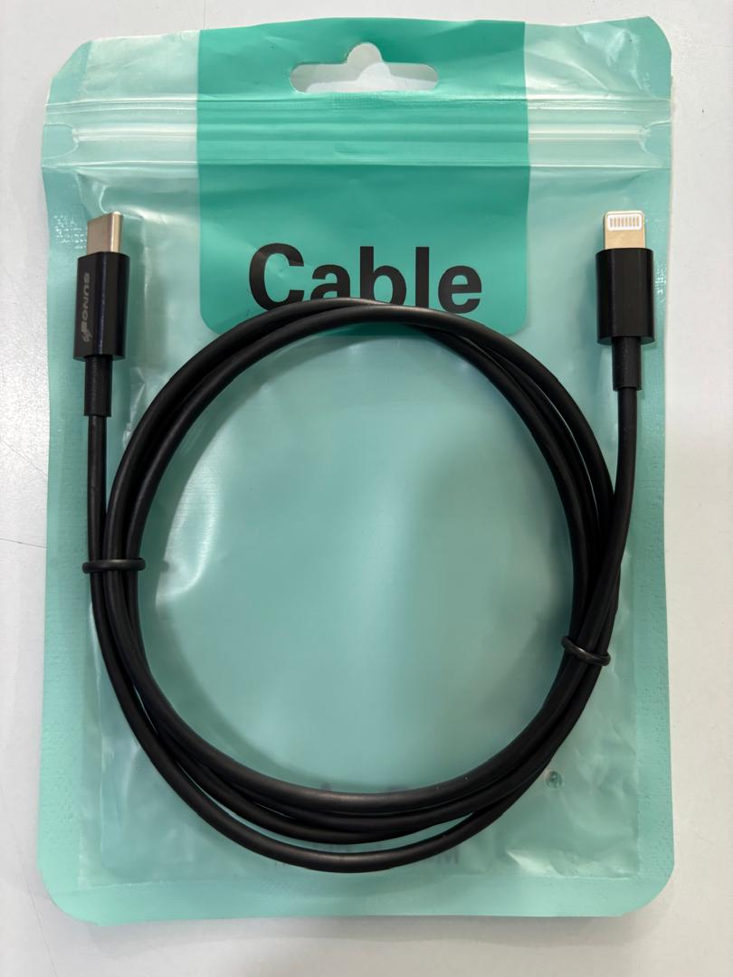 CABLE USB-C A LIGHTNING 27W NEGRO